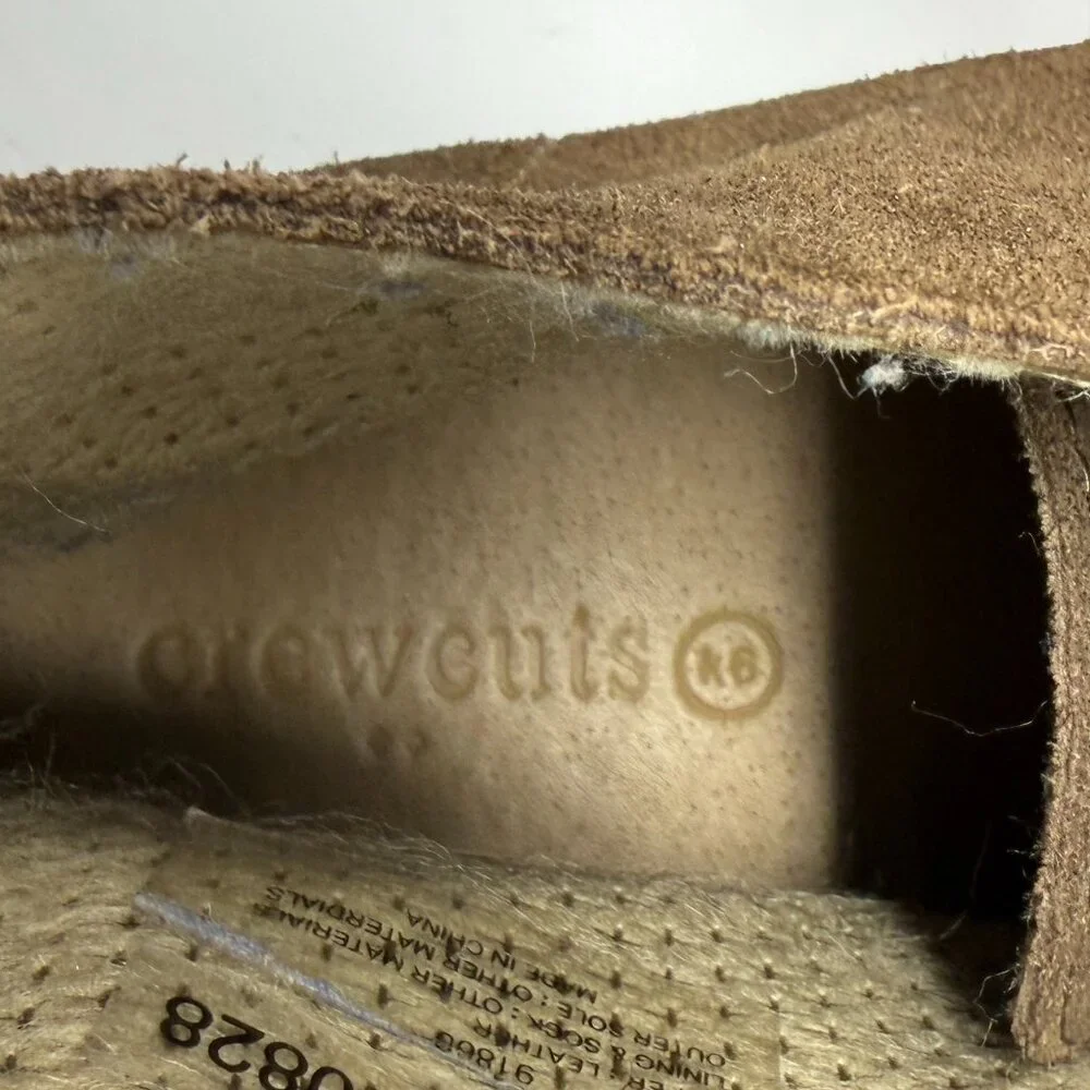 J. Crew Factory Crewcuts boys' desert chukka boots 6 brown suede leather